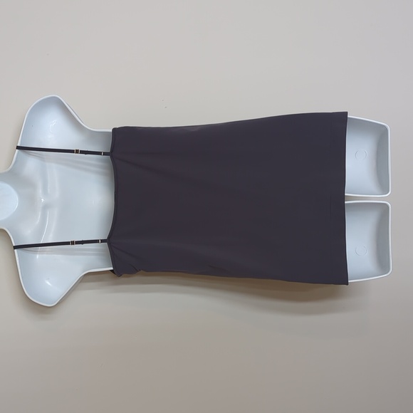 Banana Republic Dark Grey Camisole Stretch Nylon Adjustable Straps Size Large - Picture 5 of 9